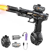 Nicojoy Electric Water Gun Fire Flash Upgraded, 320 Capacity Water Pistol Toy Squirt Gun for Kids...