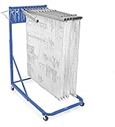 Adir Mobile Blueprint Holder - Vertical Architectural Plan Storage &amp; Poster Display Rack, Hanging...