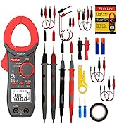 Digital Clamp Meter T-RMS 1999 Counts NCV Multimeter Volt Amp Ohm Tester Auto-ranging Measures Cu...