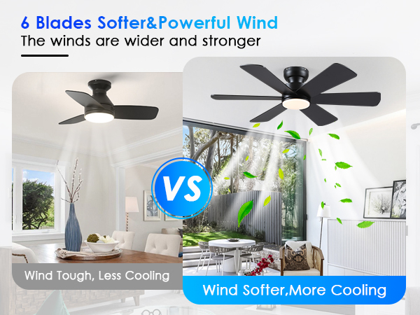 ceiling fans with light black