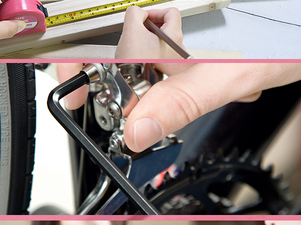 25 piece pink household tool kit
