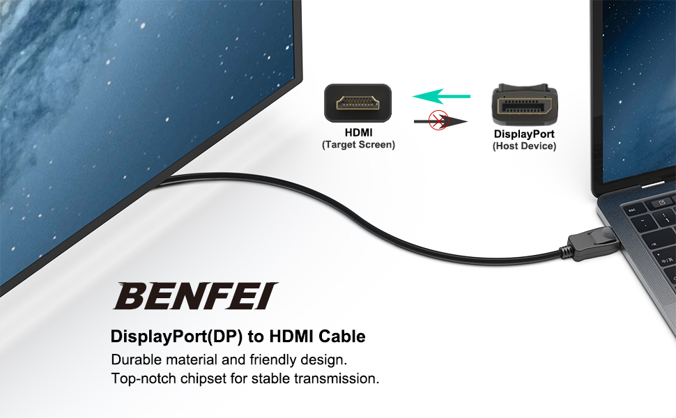 displayport to hdmi cable