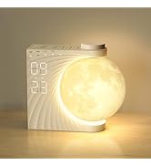 Sunrise Alarm Clock for Bedrooms, Moon Lamp Wake-Up Light with Night Lamp & Colourful Light Mode ...
