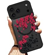 OOK Case for iPhone 17 Pro Max 6.9 Inch (Compatible with MagSafe) Floral Flowers Design Transluce...