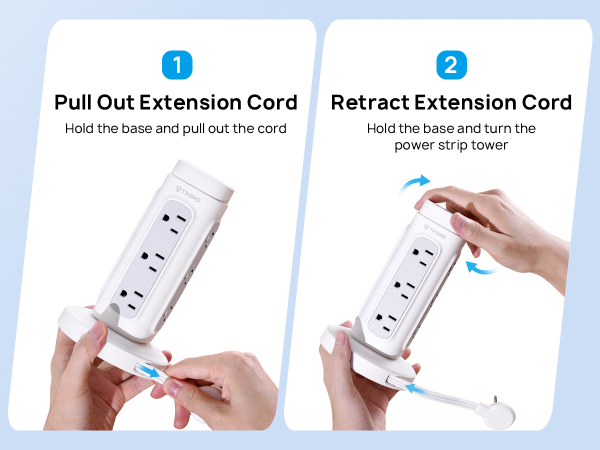 retractable extension cord