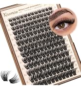 Kiromiro Fluffy Lash Clusters 10-18mm Wispy Cluster Eyelash Extensions 156pcs Volume Lash Cluster...