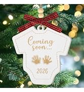 Baby Coming Soon 2026 Ornament, Wooden for Expecting Parents, Baby Pregnancy Announcement Ornamen...