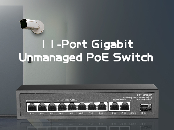 11 port gigabit poe switch