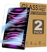 Junfire [2Packs] iPad Pro 12.9 inch (6th/5th/4th/3rd Gen) Anti Blue Light Screen Protector, iPad ...