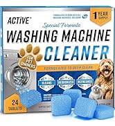 ACTIVE Washing Machine Cleaner for Pet Owners Enzymatic Deep Clean Descaler for Cat &amp; Dog Hair, U...