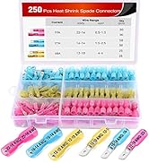 Nilight 250 PCS Heat Shrink Spade Connectors -Quick Disconnect Wire Connectors - Electrical Spade...
