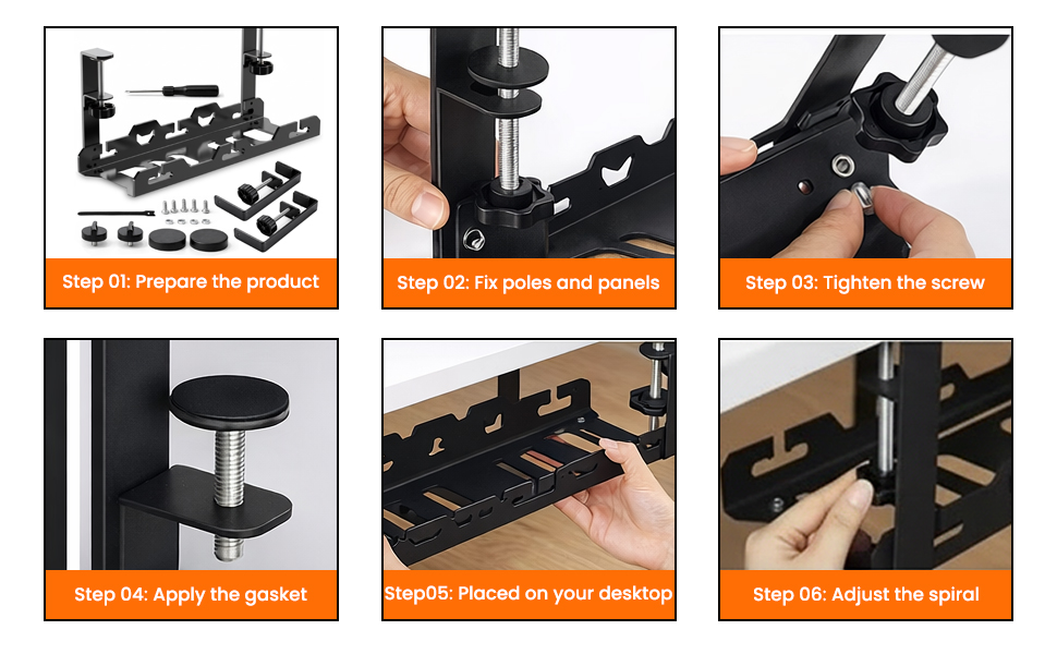 Wire Tray Under Desk Storage Organizer Wall Mount Cable Management Cord Channel Thing To Hide Cable