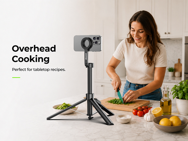 Overhead Cooking: Perfect for tabletop recipes.