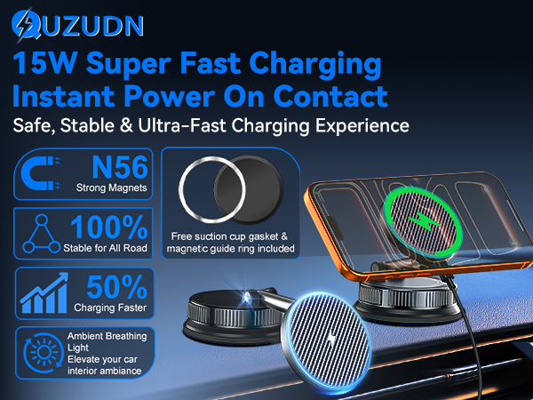 15W Super Fast Charging Instant Power On Contact