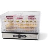 Chefnificent Food Dehydrator Machine with 5 Adjustable Trays, Rapid 4 Hour Drying, BPA Free Fruit...