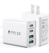 40W USB C Wall Charger Block, Fast Charge Block, 4Port Type C Charging Block Dual Port PD+QC Wall...