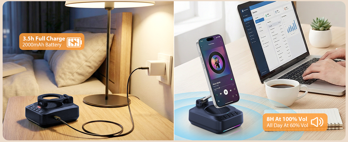 phone stand with speaker