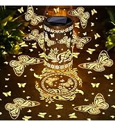 Toodour Solar Lantern Outdoor, Butterfly Gifts for Women Mom Grandma Hanging Solar Outdoor Lights...