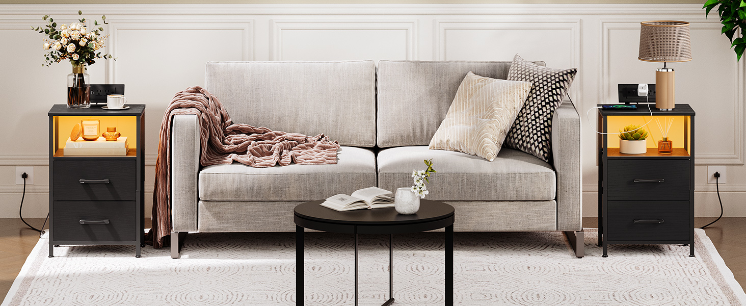  Nightstand with charging station