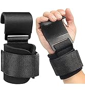 2 Pcs Weight Lifting Hooks - Upgraded Heavy Duty Lifting Wrist Straps for Deadlift, Powerlift, Pu...