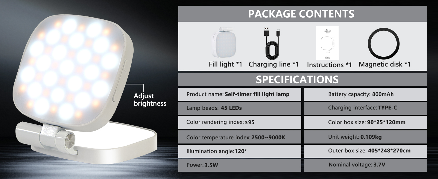 Kalofaye Magnetic Selfie Light