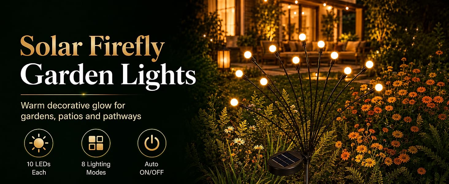 garden lights solar powered