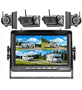 ZEROXCLUB Magnetic Wireless Backup Camera: 7" HD 1080P DVR Monitor with 2 Rear View, 2 Side View ...