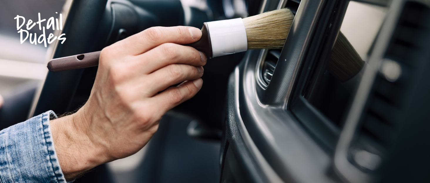 car detailing brushes, car detailing supplies, soft detail brush, automotive interior brush, boars