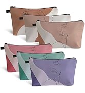 Makeup Bag Travel Pouch Cosmetic Purse Deafun Small Zipper Toiletry Organizer Gift for Women (6 P...