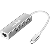 USB C Hub Thunderbolt Ethernet RJ45 Adapter Multiple 3 USB Ports Dongle Fast Data Transfer USB Sp...