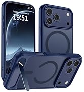 SUPFINE Magnetic for iPhone 17 Pro Case (Built-in Invisible Kickstand)(Compatible with MagSafe)(M...