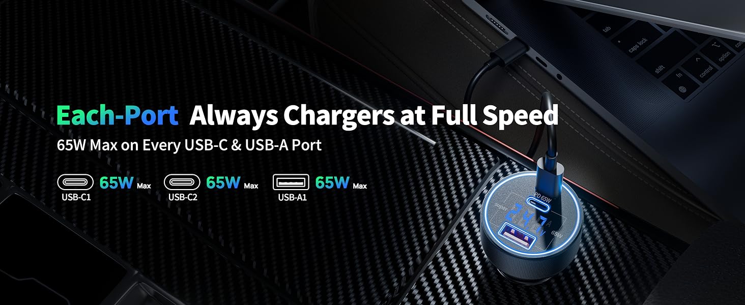 usb c car charger