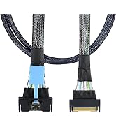 Chenyang PCI-E 5.0 Mini Cool Edge IO MCIO STR SFF-8654 PCI-E Slimline SAS 8i 74Pin Male to SFF-86...