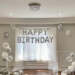 Happy Birthday Balloons Banner