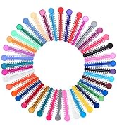 1040 Pcs Multicolored Braces Rubber Bands Orthodontic Ligature Ties O-Rings Elastic Bands for Bra...