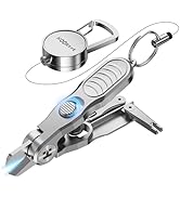 HOOK-EZE 3-in-1 Fishing Line Cutter, Fly Fishing Nippers with Retractors and Knot Tying Tool Acce...
