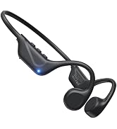 Gzwxovb Open Ear Bone Conduction Headphones, Bluetooth 5.4, Black, Running Sports Wireless Design