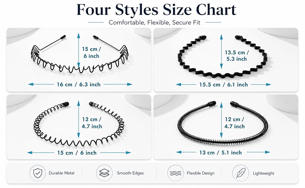 Metal Headbands for Men