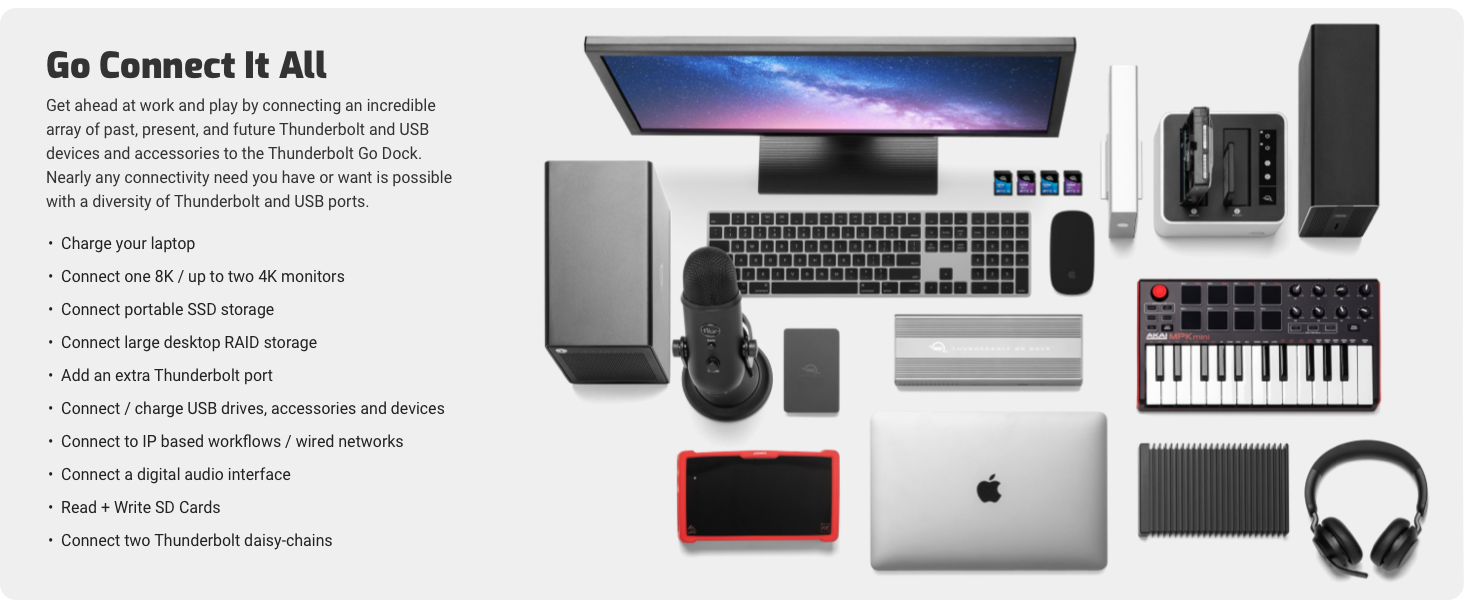 OWC Thunderbolt Go Dock-Go Connect It All