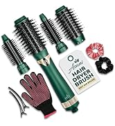 Asani Hot Air Brush - Multipurpose Blow Dryer Brush with Interchangeable Heads, Heated Round Brus...