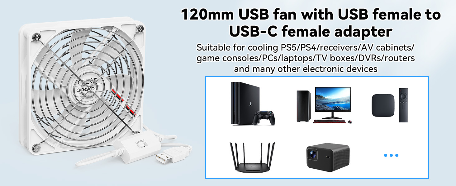 120mm USB Fan