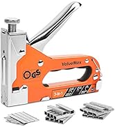 ValueMax Staple Gun, Heavy Duty 3-in-1 Manual Nail Gun with 3000 Staples, Upholstery Stapler for ...
