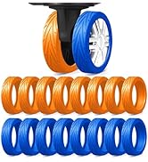 16 Pack Upgrade Luggage Wheel Covers, Silicone Protective Cover for 2-2.4