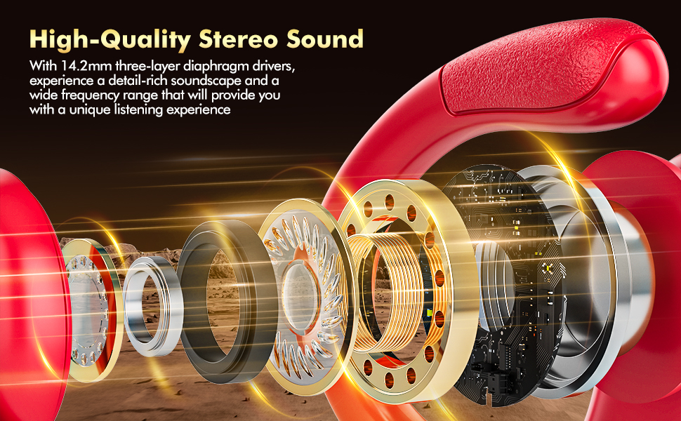 headphone with high-quality stereo sound