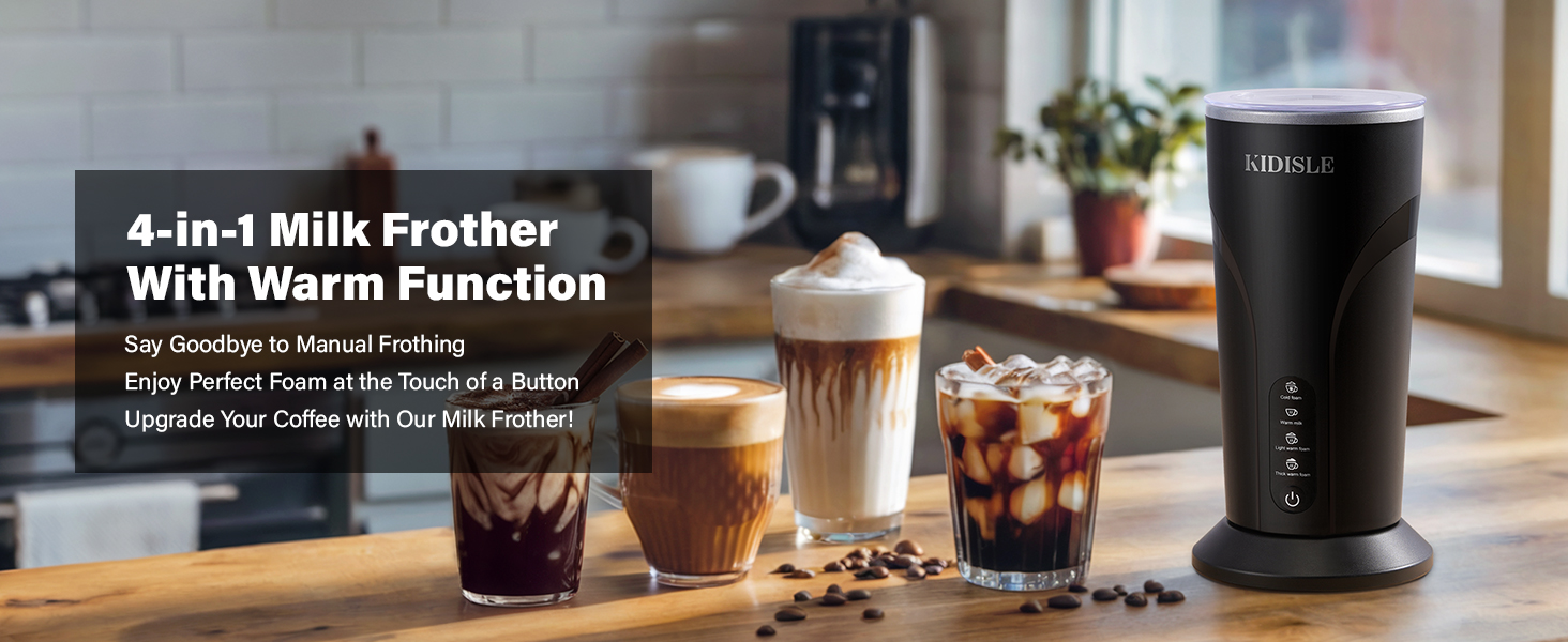 4 in 1 milk frother