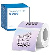 ETIKEZ Thermal Labels for PM260 Label Maker, 2 inch (50mm) Thermal Tab, Waterproof, Multi-Purpose...