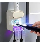 Automatic Toothpaste Dispenser,Smart Toothpaste Dispenser Wall Mounted with 3 Toothpaste Slots,El...