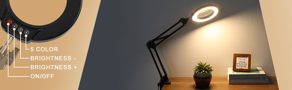 magnifying glass lamp