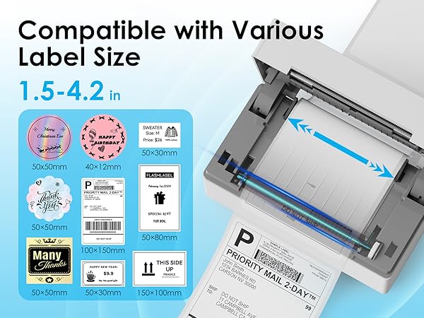 Y813BT Thermal Shipping Label Printer