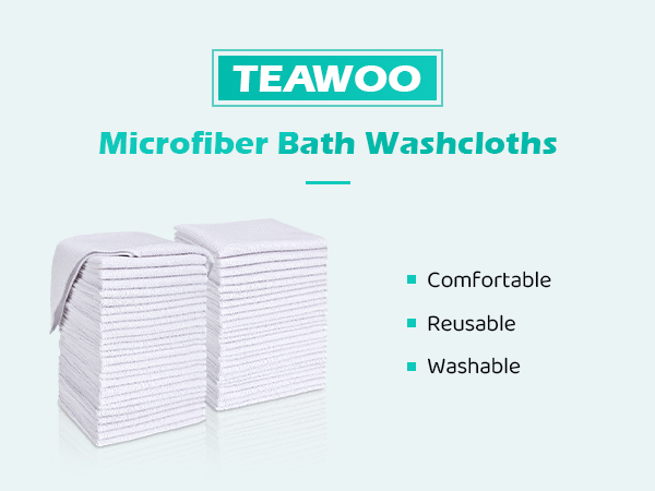 Microfiber Bath Washcloths